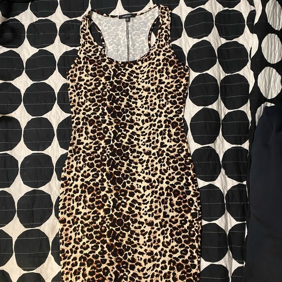 NWOT leopard print racerback tank dress - Picture 2 of 7